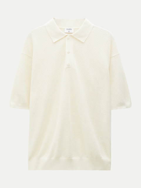 FILIPPA K Poloshirt aus Mesh bei Robert Ley