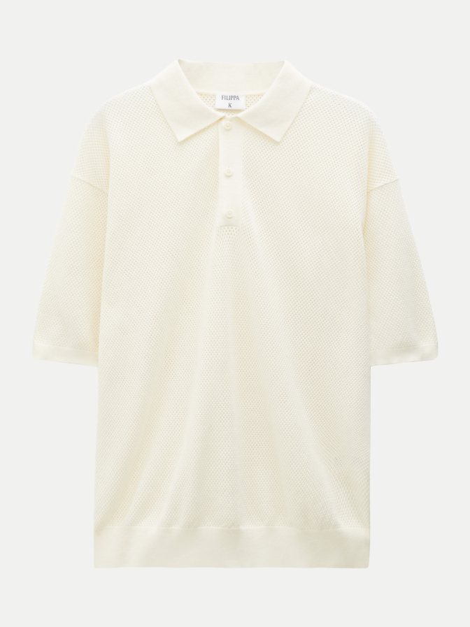 FILIPPA K Poloshirt aus Mesh bei Robert Ley