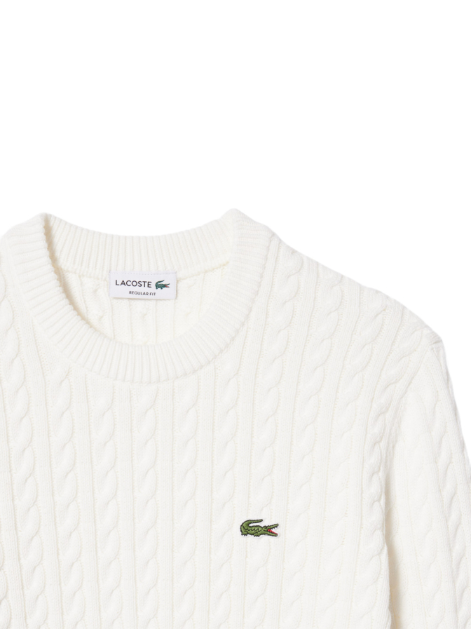 Lacoste Pullover mit Zopfmuster bei Robert Ley