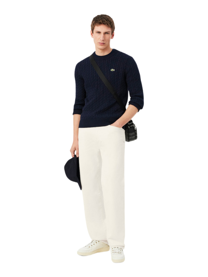 Lacoste Pullover mit Zopfmuster bei Robert Ley