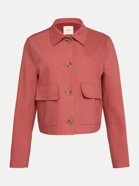 s.Oliver BLACK LABEL Kurze Jacke aus Baumwollsatin bei Robert Ley