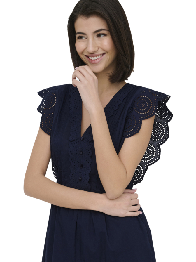 JDY Stufenkleid mit Spitzendetails bei Robert Ley