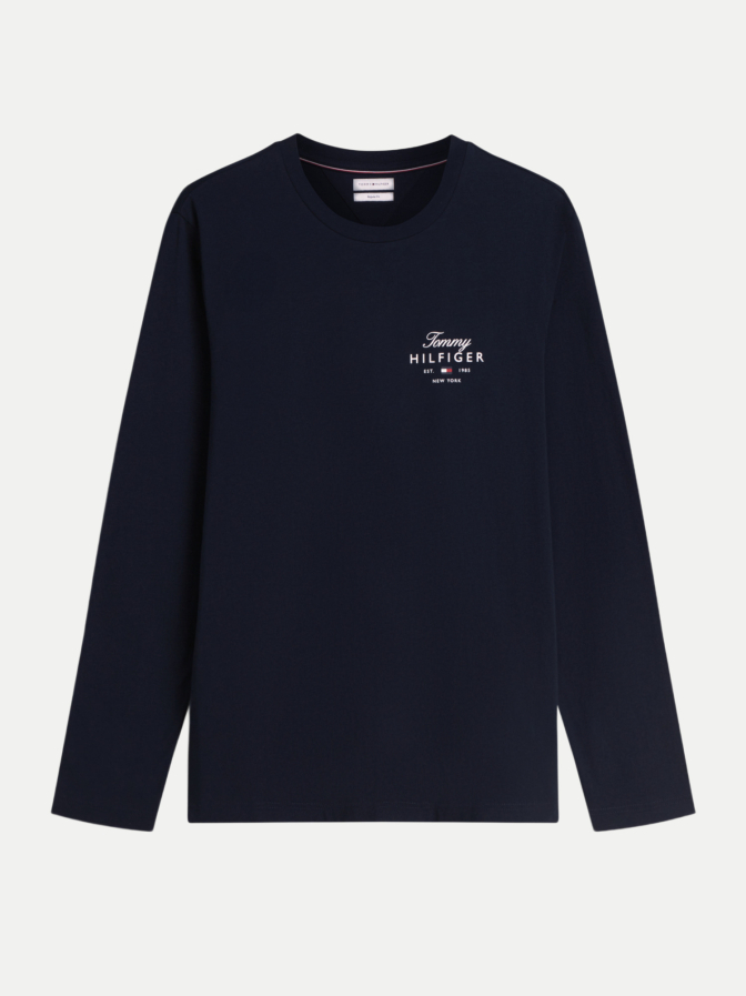 Tommy Hilfiger Langarm- Shirt mit Logo-Print bei Robert Ley