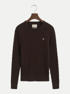Gant Zopfstrick Pullover 202-DEEP BROWN bei Robert Ley