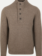 Barbour Wollpullover mit Troyer-Kragen st71-darkstone bei Robert Ley
