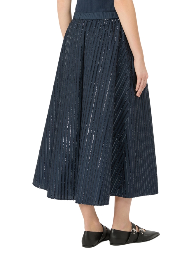 Weekend Max Mara Paillettenbestickter Baumwollrock WKDFIORDI bei Robert Ley
