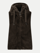 Betty Barclay Plüsch-Weste 7346-Chocolate Brown bei Robert Ley
