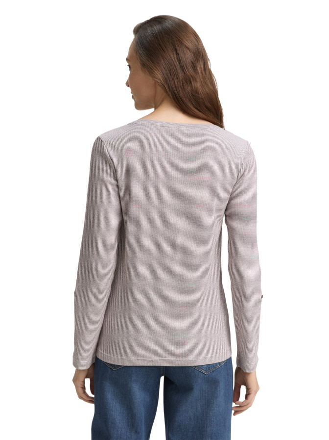 Tom Tailor Casual Langarmshirt mit Turn-Up-Funktion bei Robert Ley