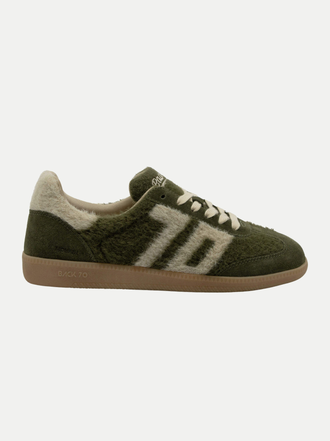 Back 70 Sneaker Mohair Forest Beige bei Robert Ley