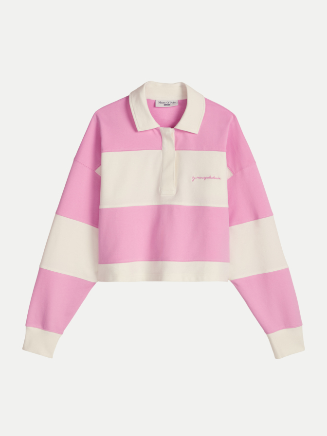 Marc O'Polo DENIM Polo Sweatshirt, LSL, Cut And Sew bei Robert Ley