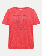 Cecil T-Shirt mit Schriftzug 37762-coral bei Robert Ley