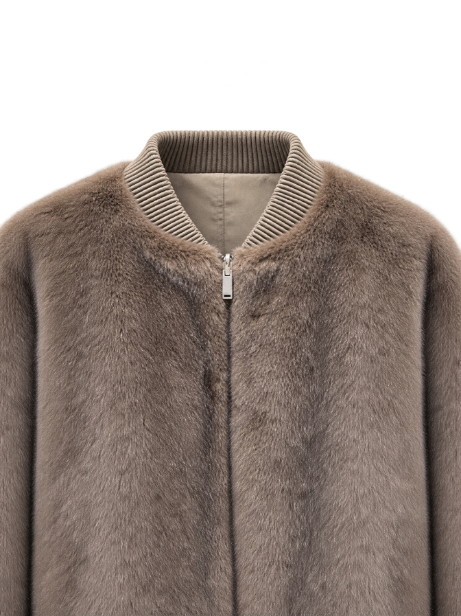 Studio AR Bomberjacke in Fell-Optik bei Robert Ley