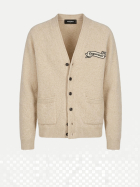 DSQUARED2 Basic-Cardigan mit Dsquared2-Patch 126sand bei Robert Ley