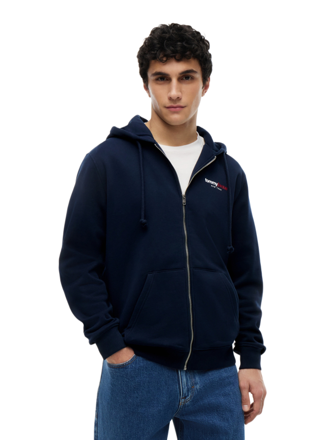 Tommy Jeans Sweatshirt-Jacke mit Logo-Print bei Robert Ley
