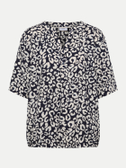Cecil Viskosebluse Leo 36831-urban dark blue bei Robert Ley