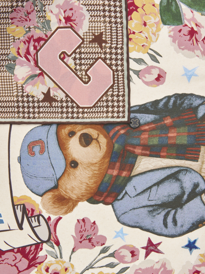 Codello Seidenschal mit Teddy-Muster bei Robert Ley