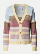 Pepe Jeans Gestreifte Strickjacke ANYA 371-DARK BLUSH PINK bei Robert Ley