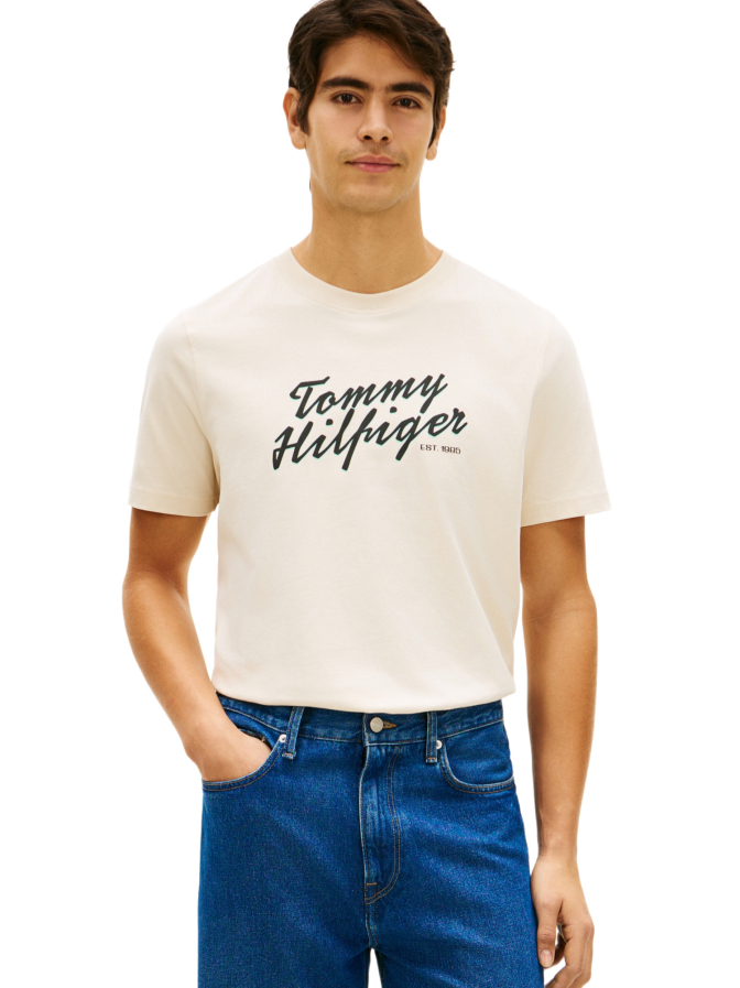 Tommy Hilfiger T-Shirt mit Logo-Print bei Robert Ley