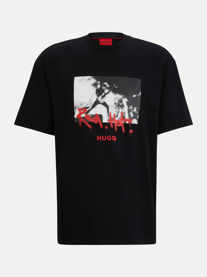 HUGO T-Shirt mit Spraypaint Artwork bei Robert Ley