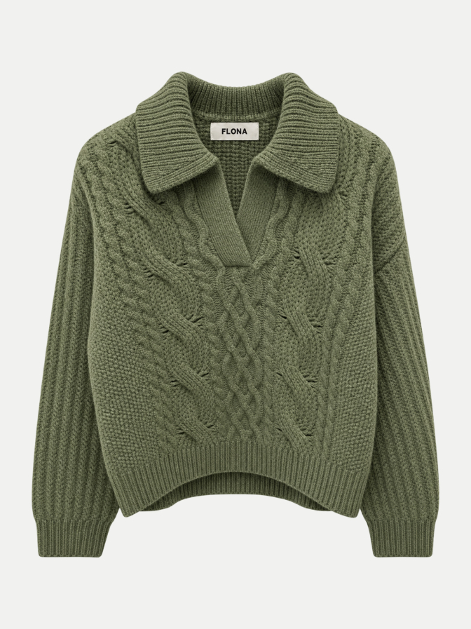 Flona Zopfstrickpullover aus Kaschmir bei Robert Ley
