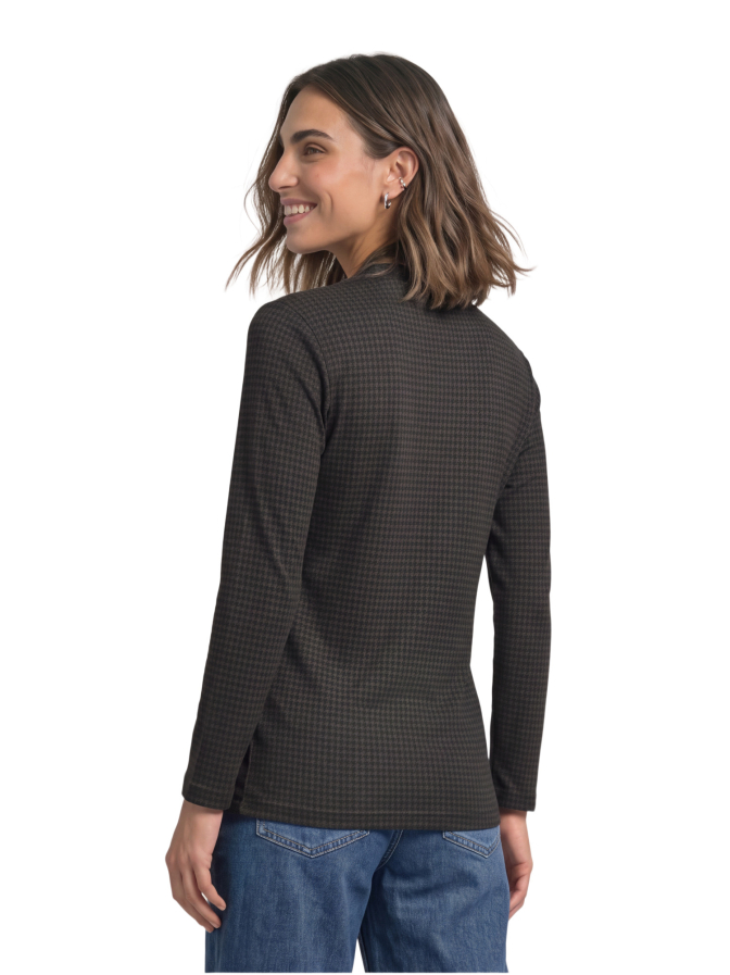 Street One Jerseyshirt mit Hahnentrittmuster bei Robert Ley