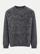 Flona Strickpullover aus Kaschmir SM23008 blaugrau bei Robert Ley