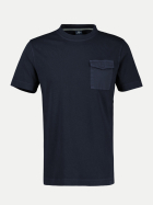 Lerros T-Shirt Serafino 485 CLASSIC NAVY bei Robert Ley