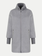 White Label Kurzmantel mit Strickkragen 950-grau bei Robert Ley