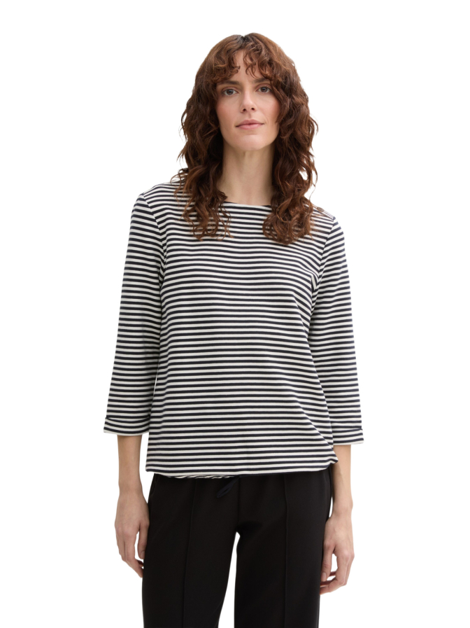 Tom Tailor Casual Langarmshirt mit Knopf-Details bei Robert Ley