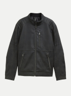 Tom Tailor Casual Kunstlederjacke Biker 29999-Black bei Robert Ley