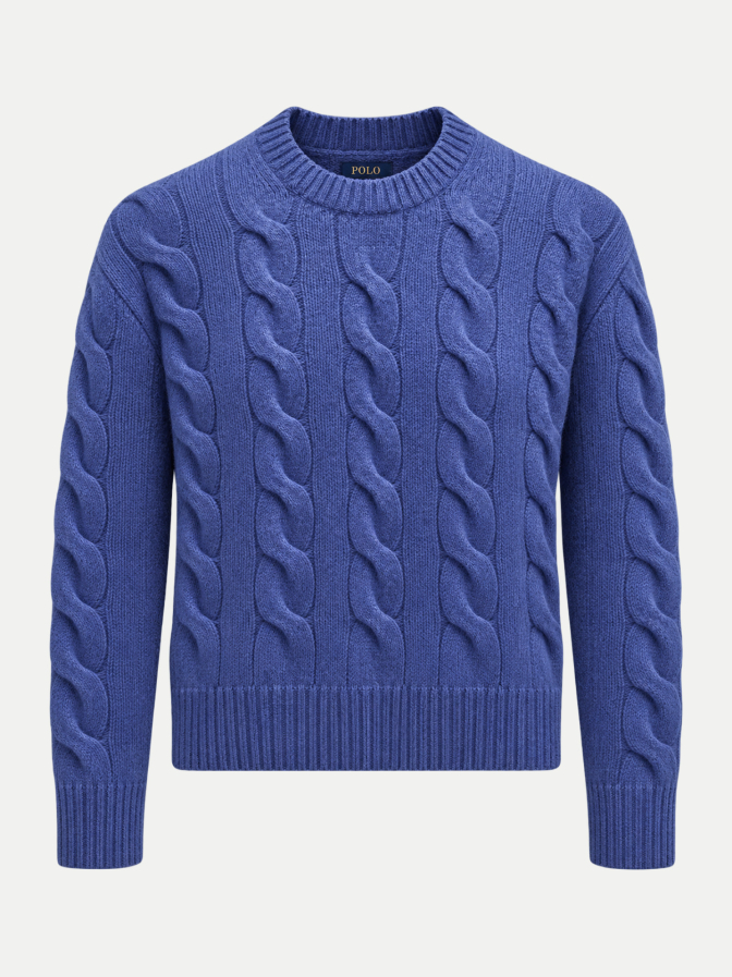 Polo Ralph Lauren Strickpullover mit Zopfmuster bei Robert Ley
