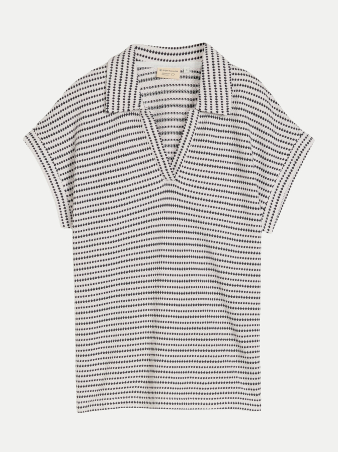 Tom Tailor Casual T-shirt mit Polokragen bei Robert Ley
