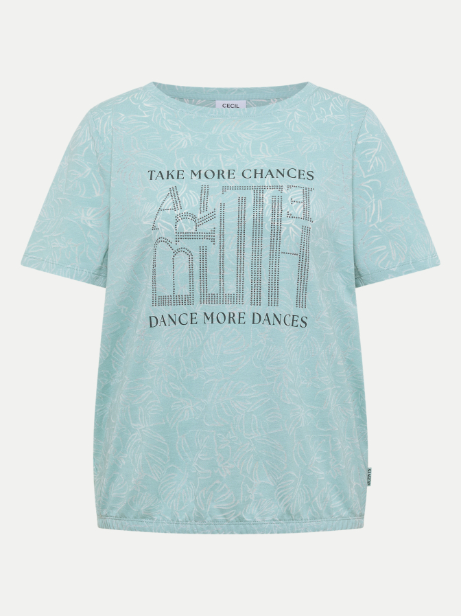 Cecil T-Shirt mit Schriftzug bei Robert Ley