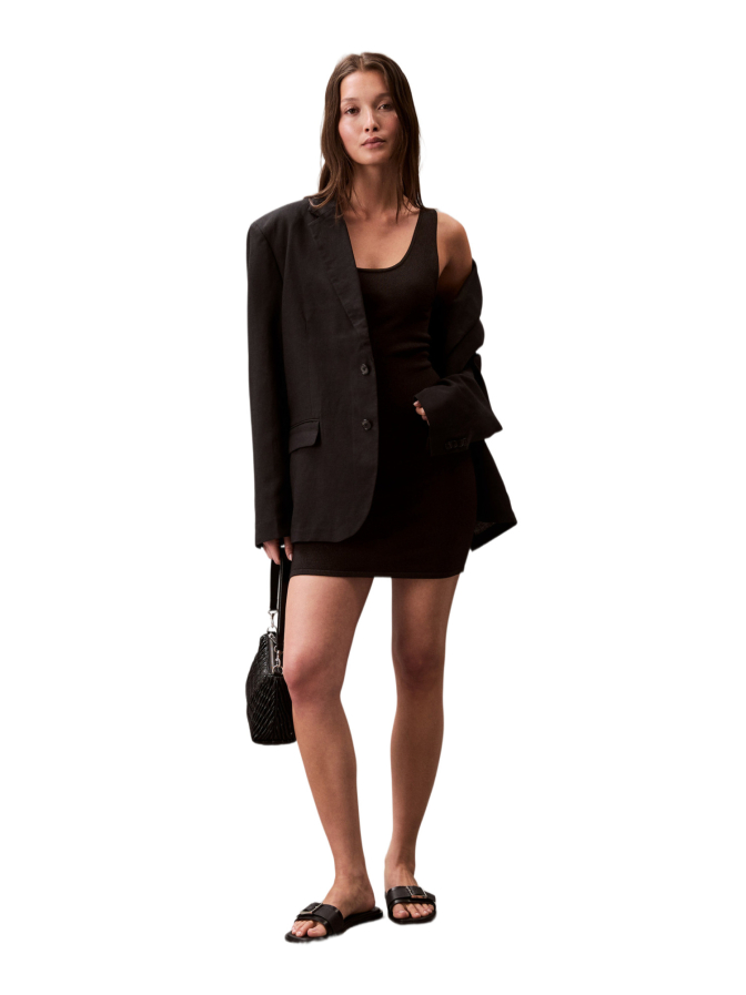 Calvin Klein Jeans Kleid Novelty Sheen Cross Back bei Robert Ley