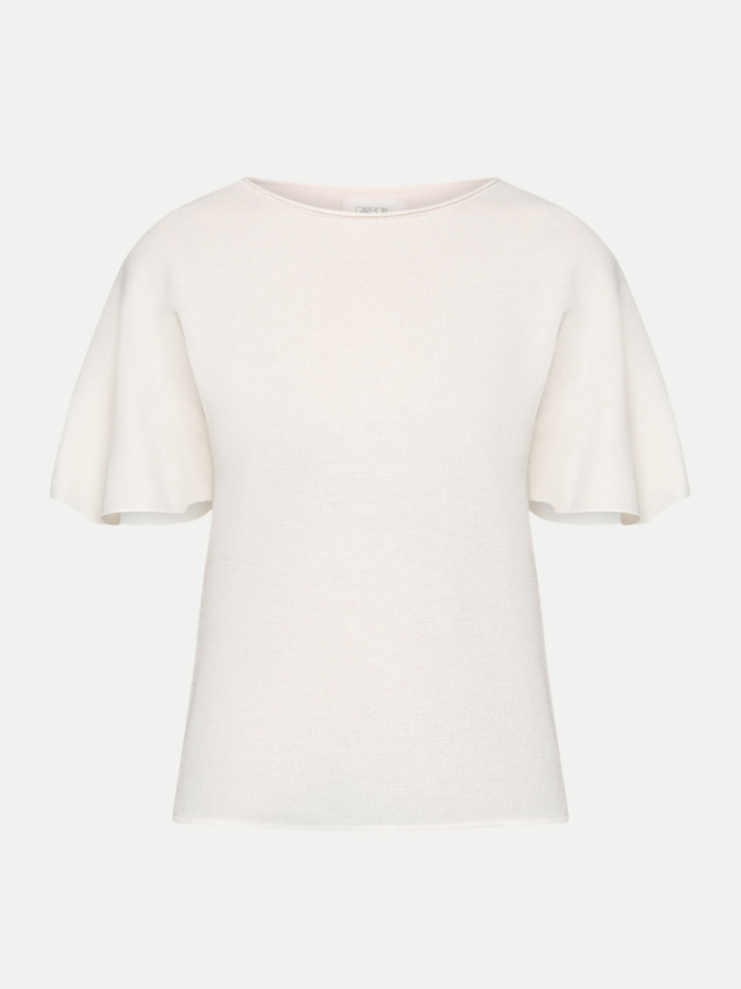 Cartoon T-Shirt mit Rüschenärmel bei Robert Ley