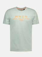 NZA New Zealand Auckland Logo-T-Shirt 1790-FRESH ARMY MELANGE bei Robert Ley