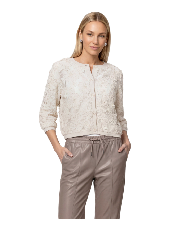 Monari Strickjacke mit Blumenmuster bei Robert Ley