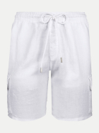 Vilebrequin Bermudashorts Leinen 010-blanc bei Robert Ley