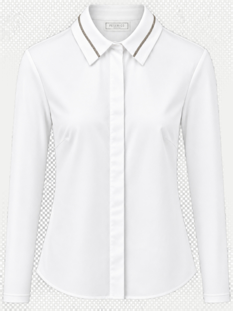 Peserico Hemdbluse mit Strass-Details bei Robert Ley