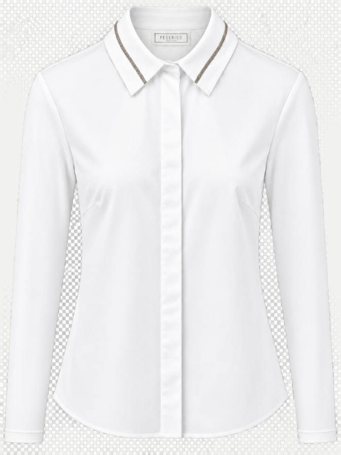 Peserico Hemdbluse mit Strass-Details bei Robert Ley