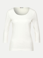 Street One Basic Shirt Pania 10108-off white bei Robert Ley