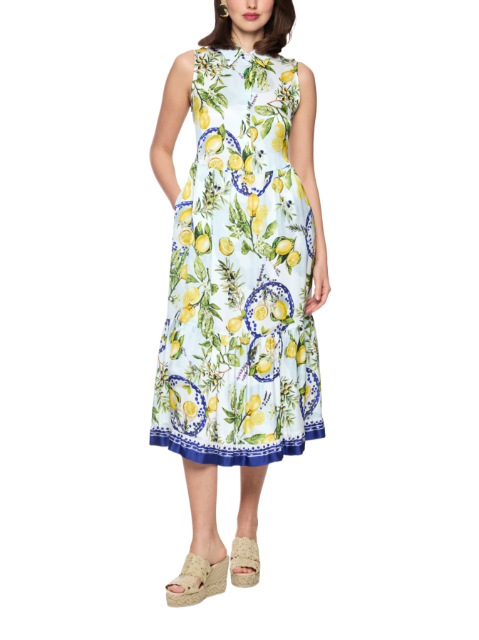 Marc Cain Kleid mit Zitronen-Oliven-Print bei Robert Ley