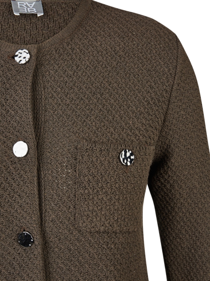 Rabe Moden Strickjacke mit Schmuckknöpfen bei Robert Ley
