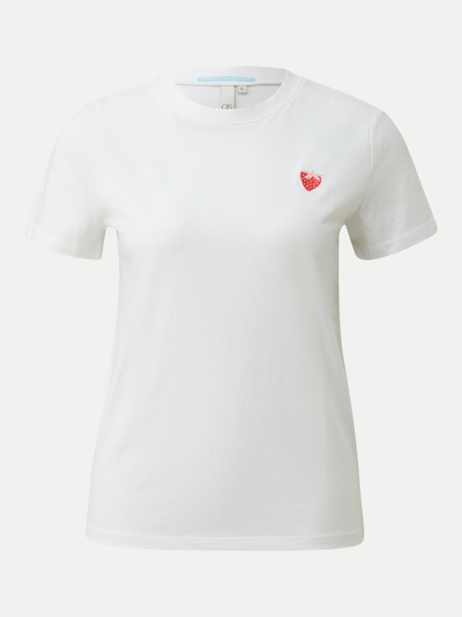 Q/S designed by T-Shirt mit Herz-Stickerei bei Robert Ley