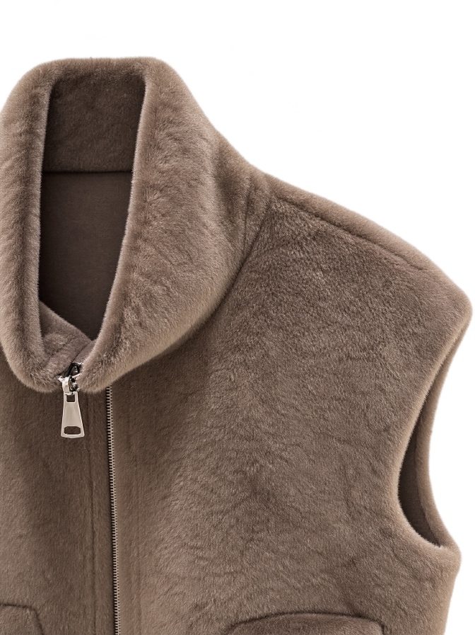 Betta Corradi Oversized Weste mir Reißverschluss bei Robert Ley