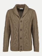 GRAN SASSO Strickjacke  Zopfmuster/Schalkragen 130-brunello bei Robert Ley