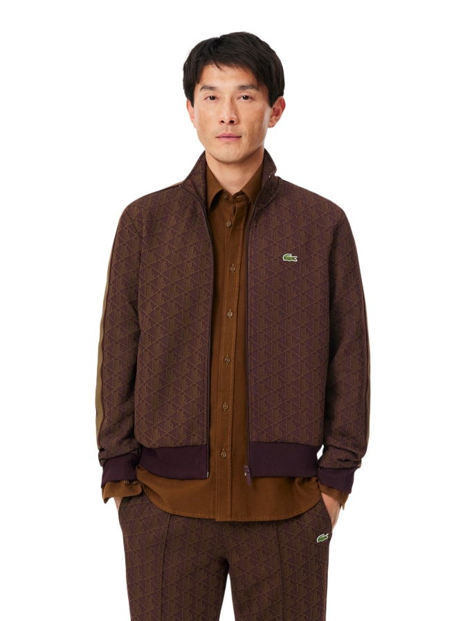 Lacoste Sweatjacke mit Monogram-Muster bei Robert Ley
