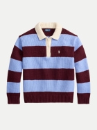 Polo Ralph Lauren Gestreifter Rugbypullover mit Wolle harvard wine multi bei Robert Ley
