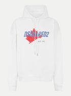 DSQUARED2 Relax-Fit Hoodie 100-white bei Robert Ley