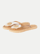 Ilse Jacobsen Flip Flops mit Blumen Cheerful 191-beige bei Robert Ley